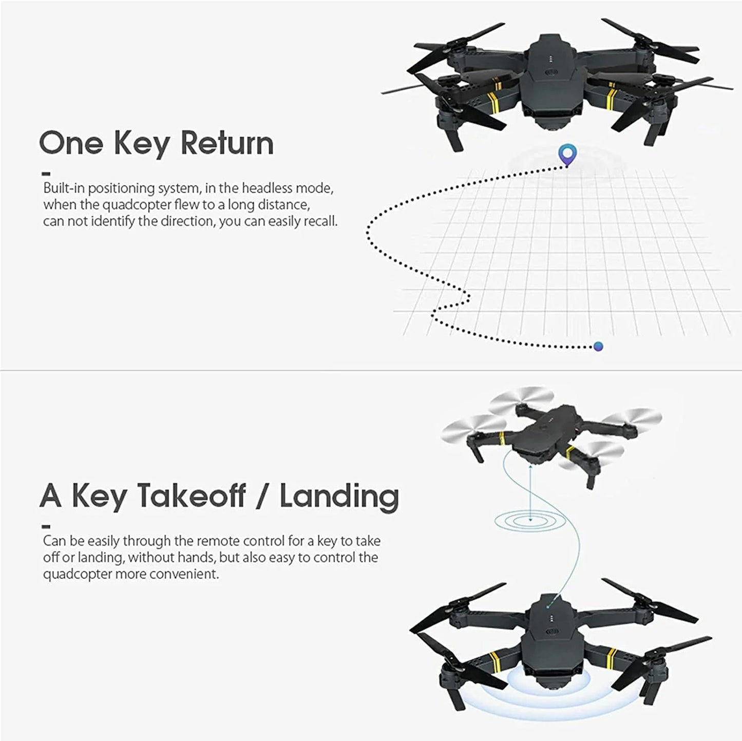 4K Foldable Quadcopter Drone