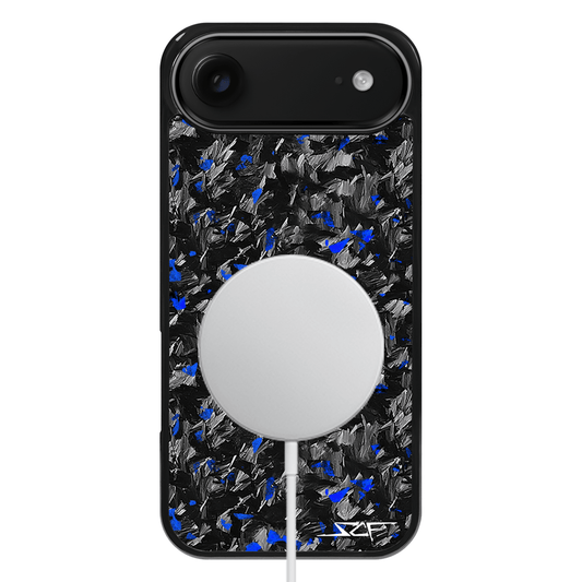 iPhone Forged Carbon Fiber Case Blue Flake