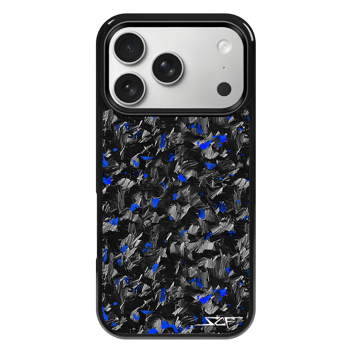 iPhone Forged Carbon Fiber Case Blue Flake