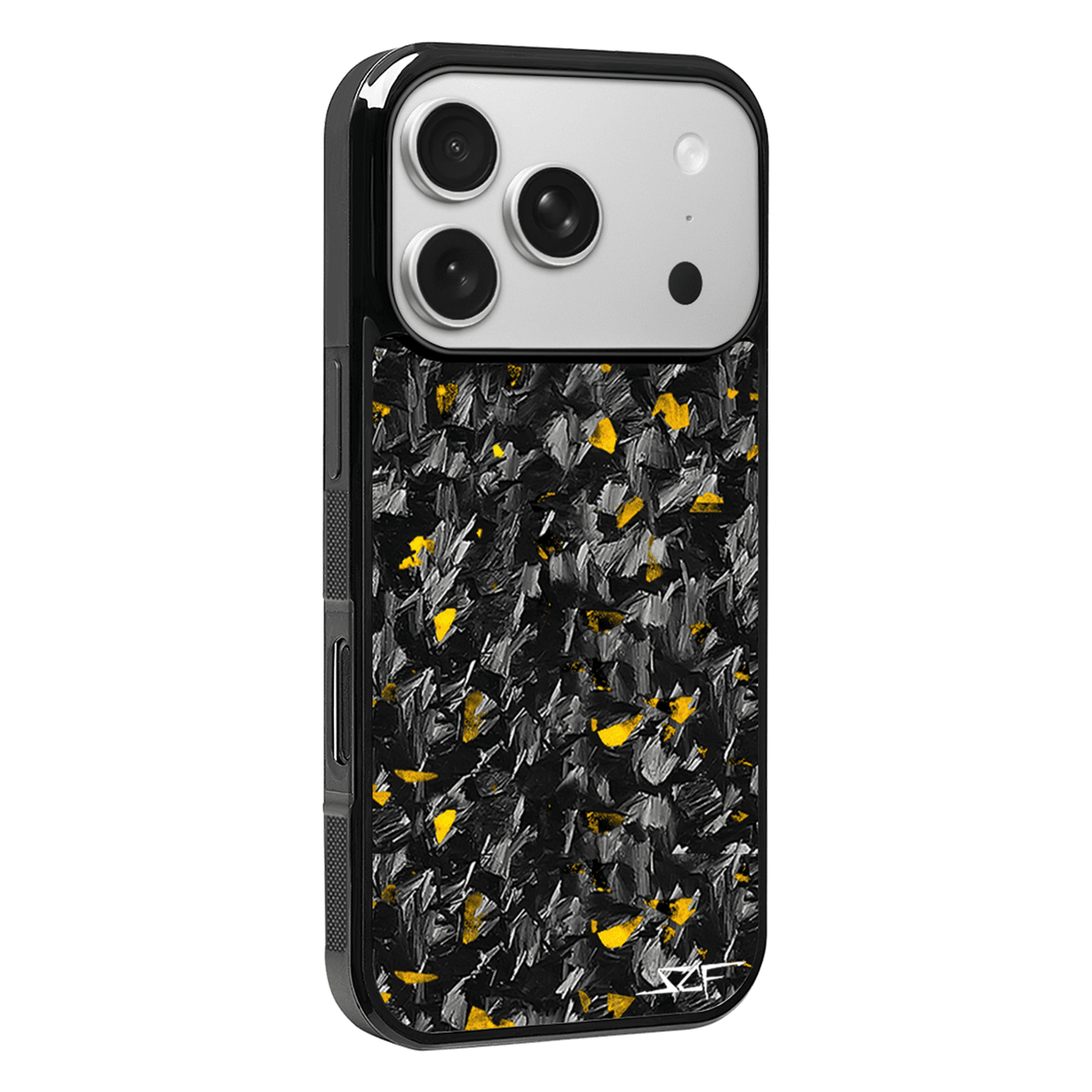 iPhone Forged Carbon Fiber Case Gold Flake