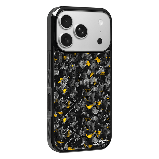 iPhone Forged Carbon Fiber Case Gold Flake
