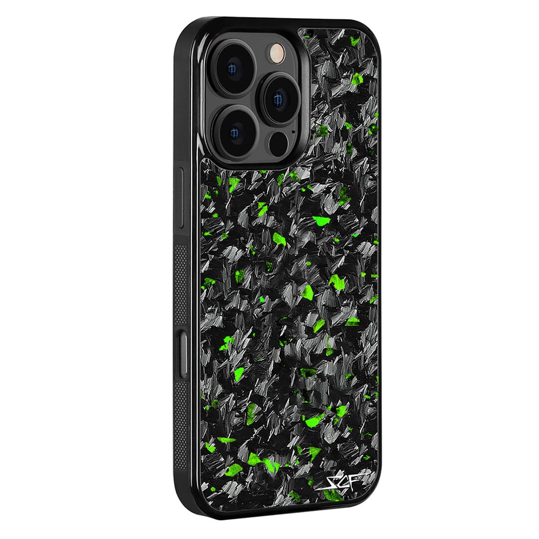 iPhone Forged Carbon Fiber Case Green Flake