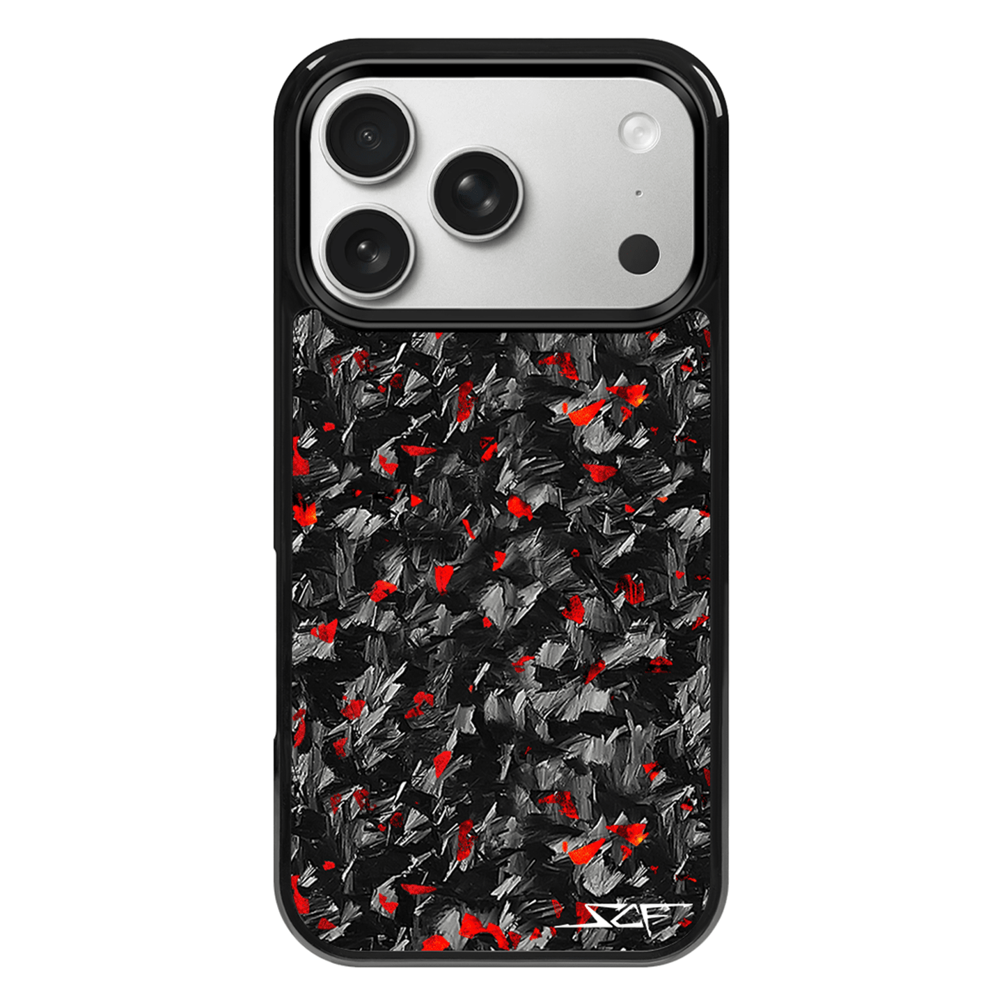 iPhone Forged Carbon Fiber Case Red Flake