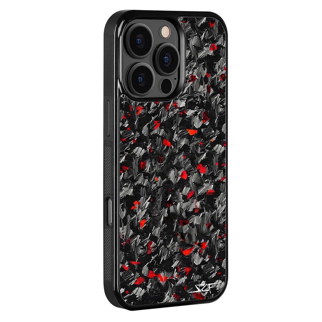 iPhone Forged Carbon Fiber Case Red Flake