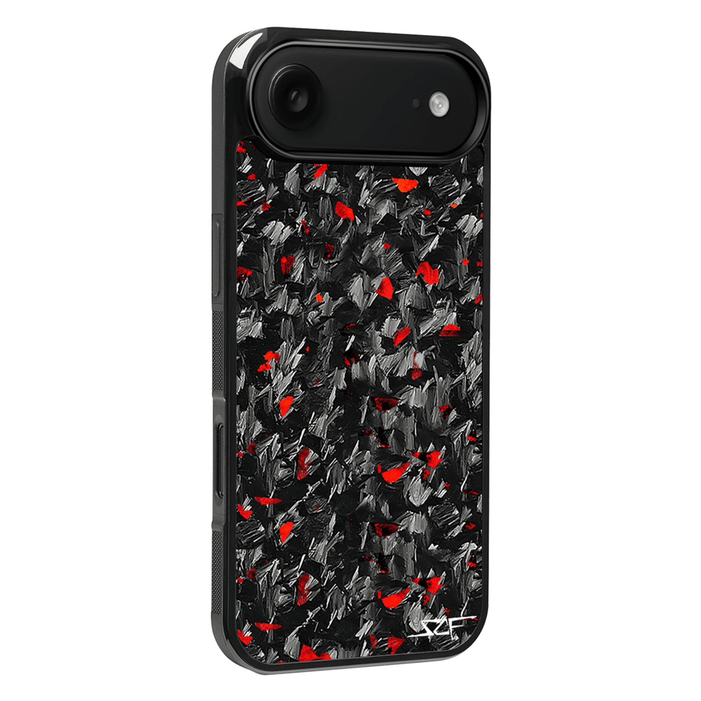 iPhone Forged Carbon Fiber Case Red Flake