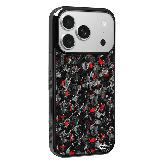 iPhone Forged Carbon Fiber Case Red Flake