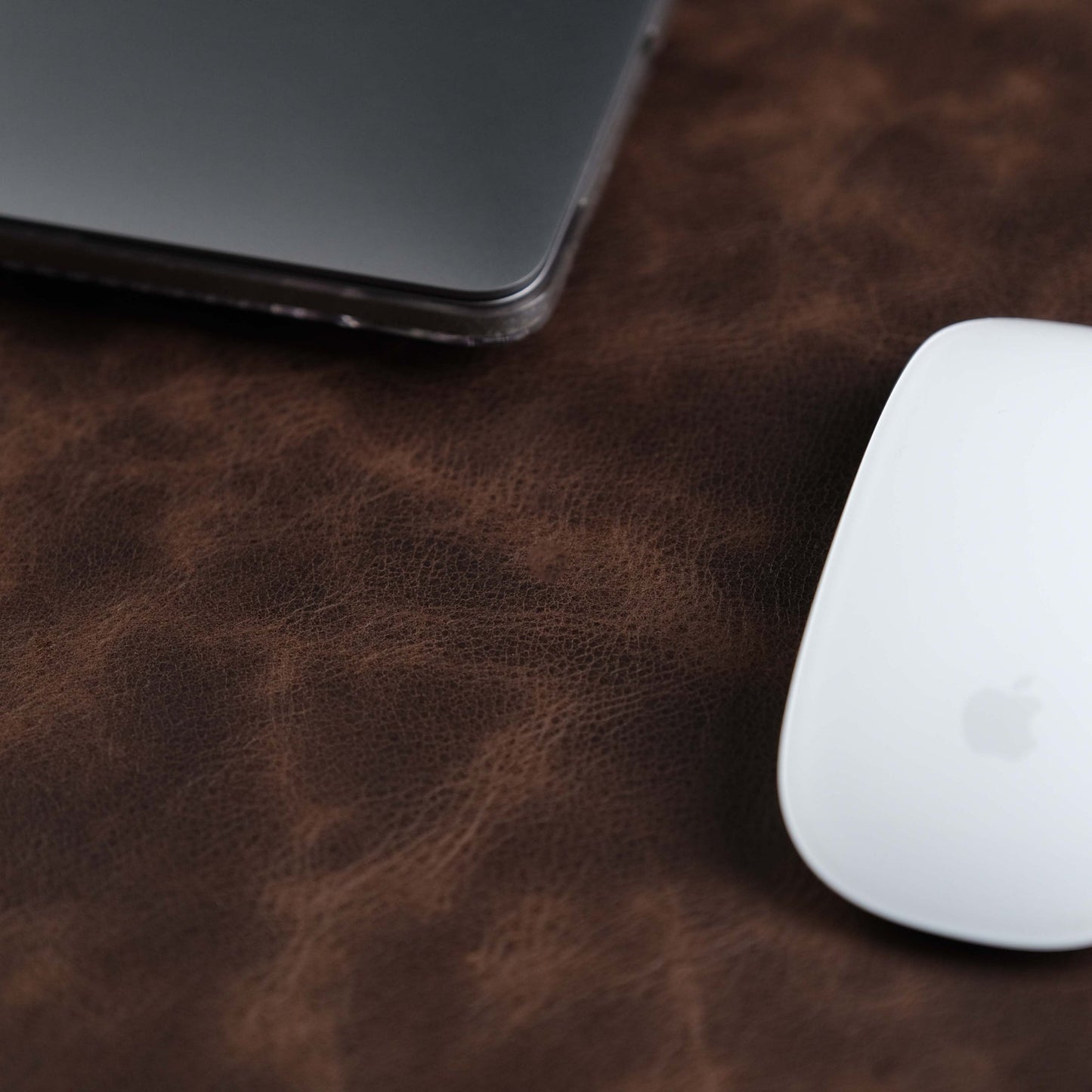 Dark Brown Leather, Premium Desk Pad