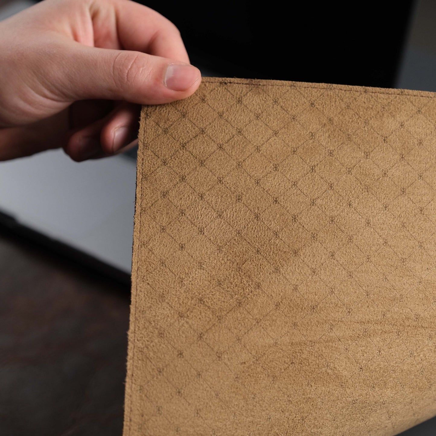 Dark Brown Leather, Premium Desk Pad