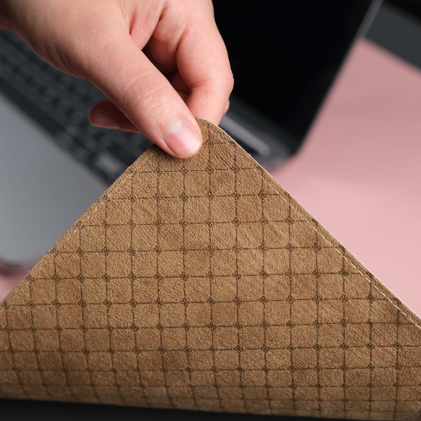 Pink Leather, Premium Desk Pad