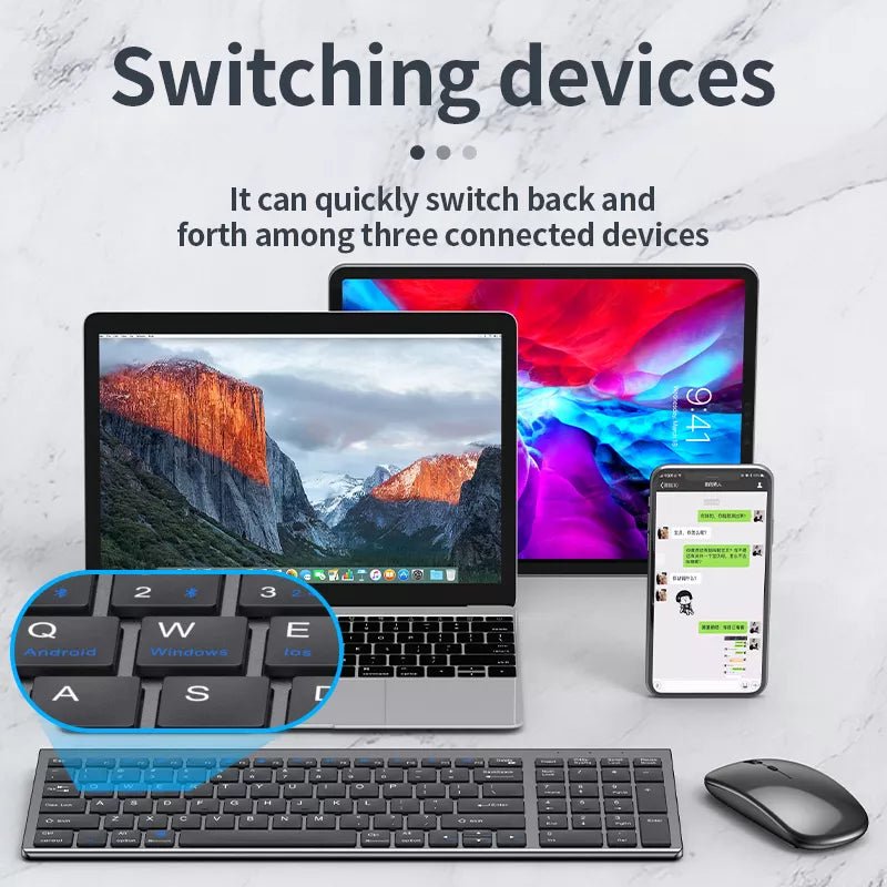 Wireless mouse keyboard combo, High quality, Bluetooth 3.0