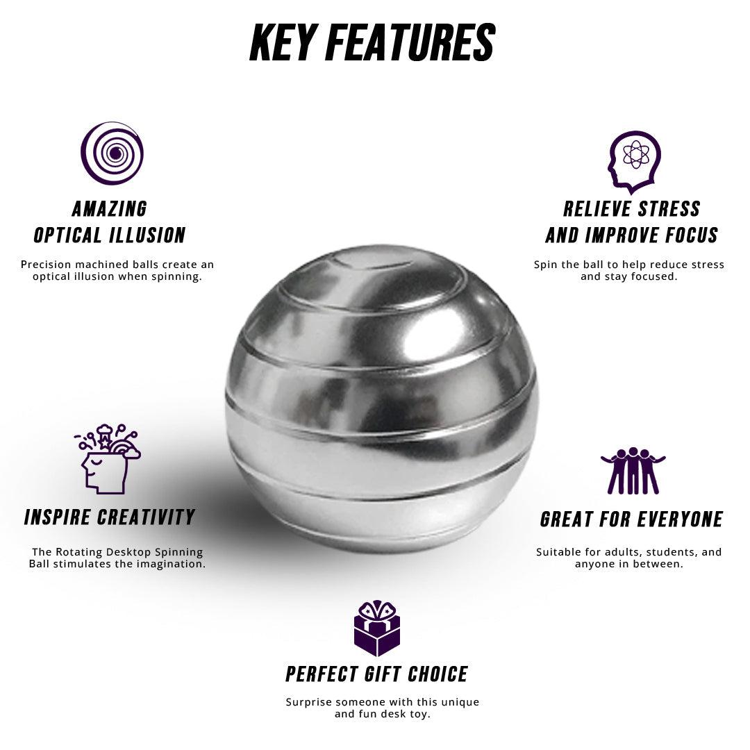 Rotating Fidget Desktop Spinning Ball
