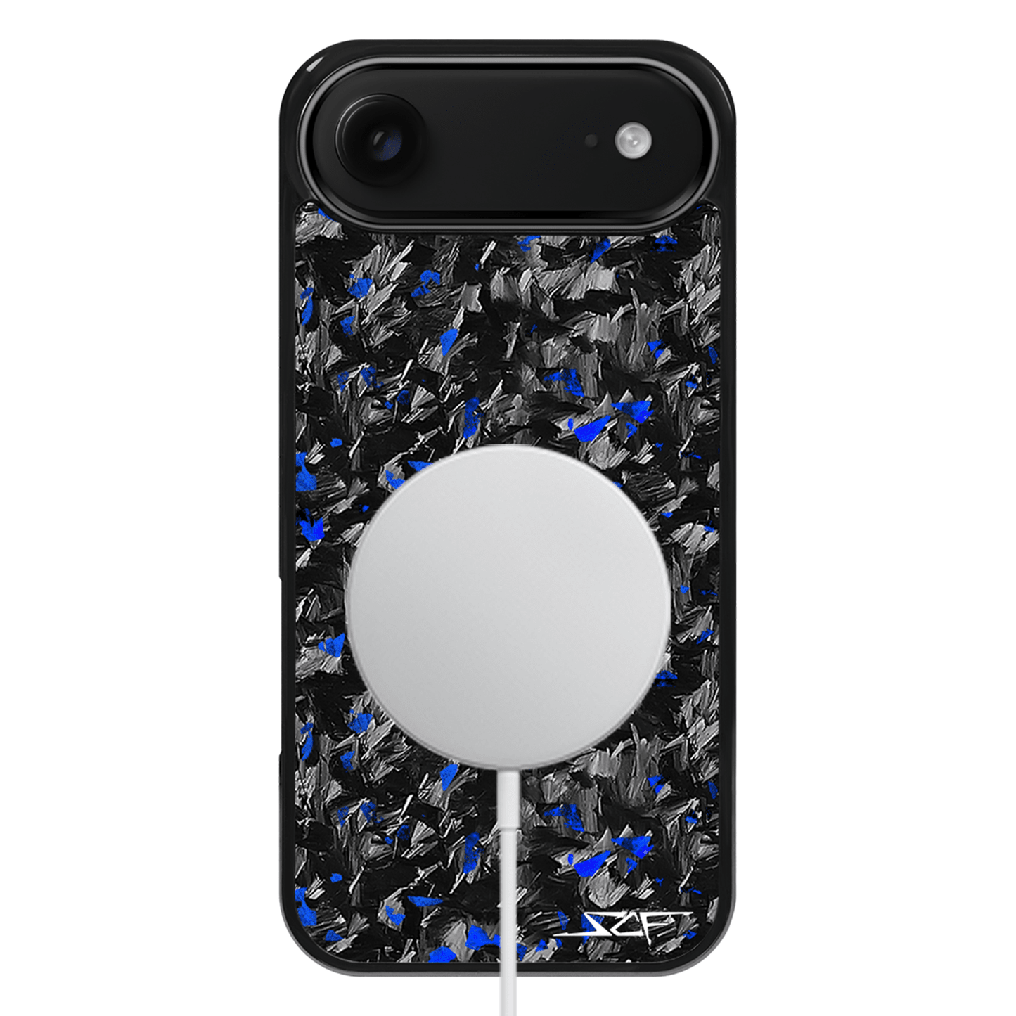 iPhone Forged Carbon Fiber Case Blue Flake