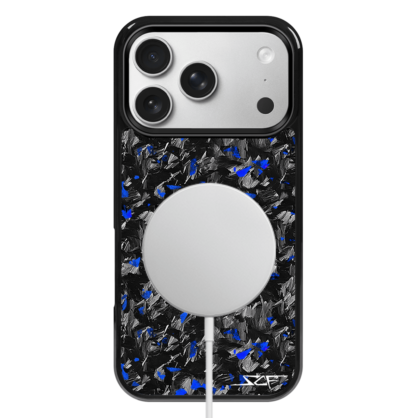 iPhone Forged Carbon Fiber Case Blue Flake