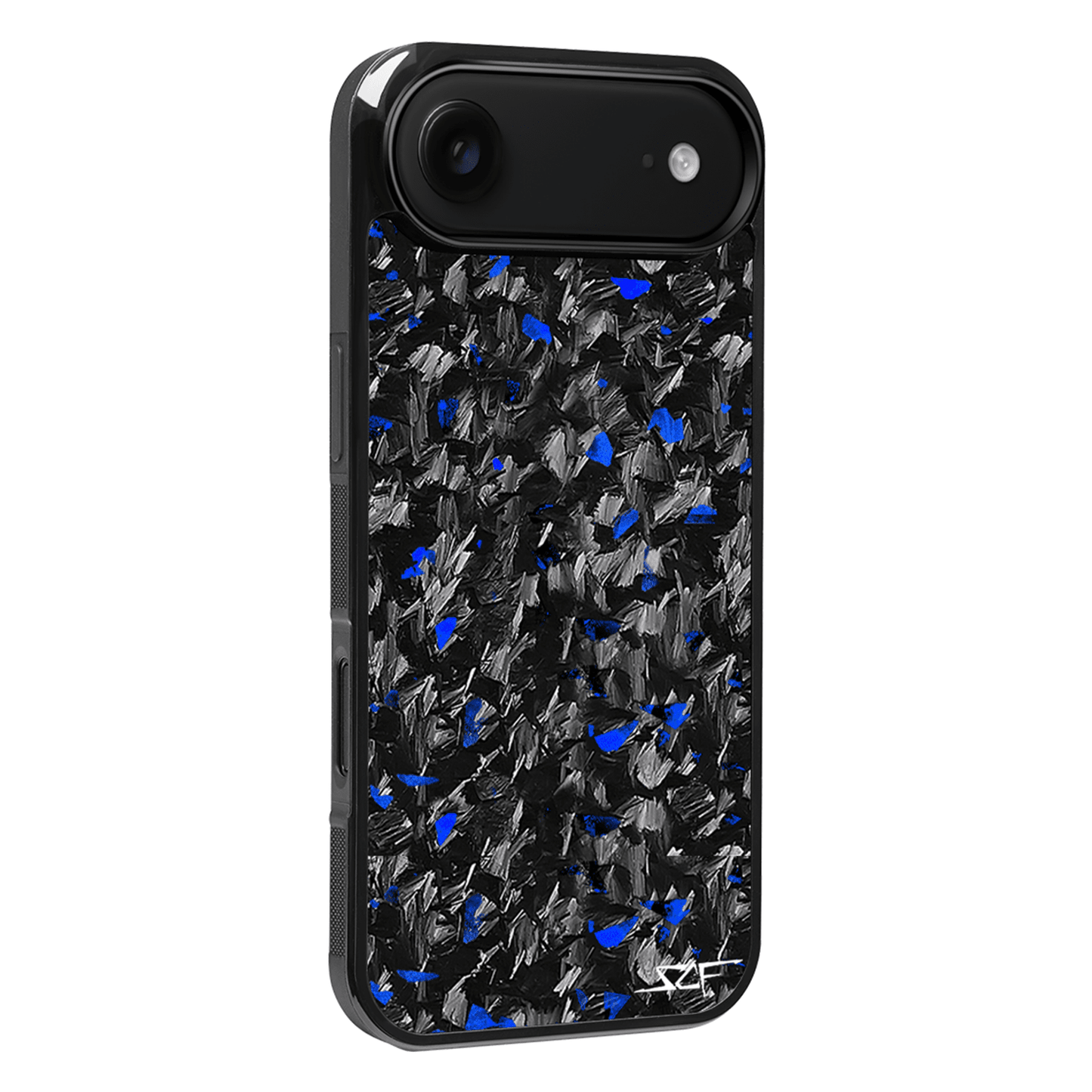 iPhone Forged Carbon Fiber Case Blue Flake